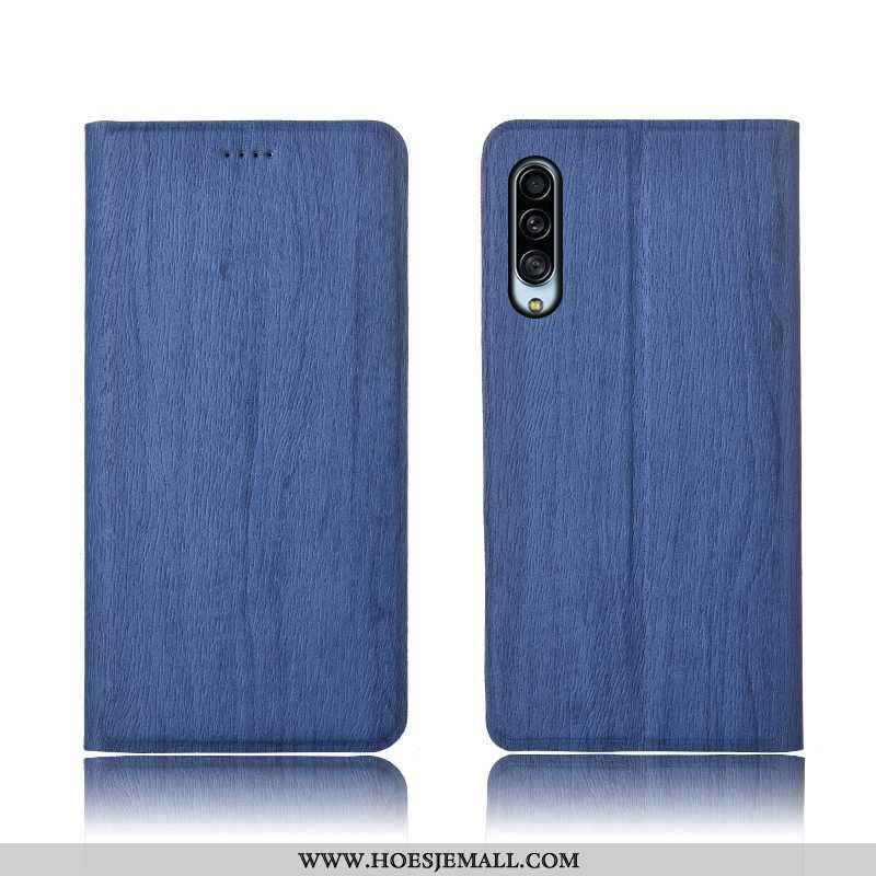 Hoesje Samsung Galaxy A90 5g Siliconen Bescherming Clamshell Anti-fall Blauw All Inclusive Patroon B