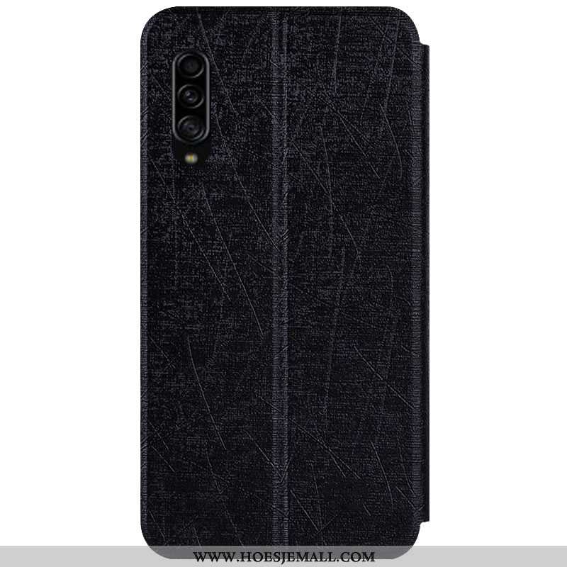 Hoesje Samsung Galaxy A90 5g Leren Zacht Roze Bescherming Ster Mobiele Telefoon