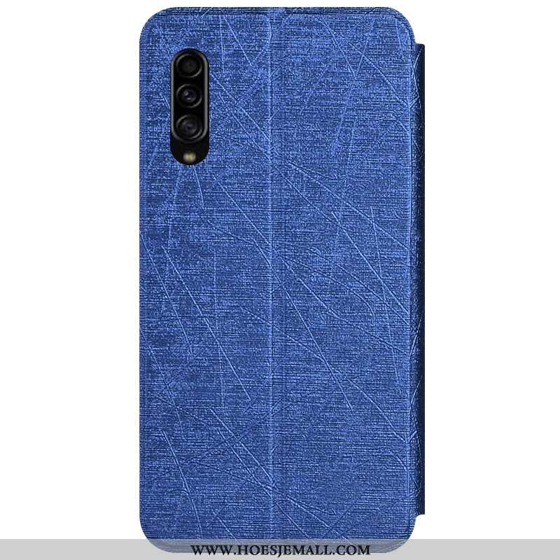 Hoesje Samsung Galaxy A90 5g Leren Zacht Roze Bescherming Ster Mobiele Telefoon