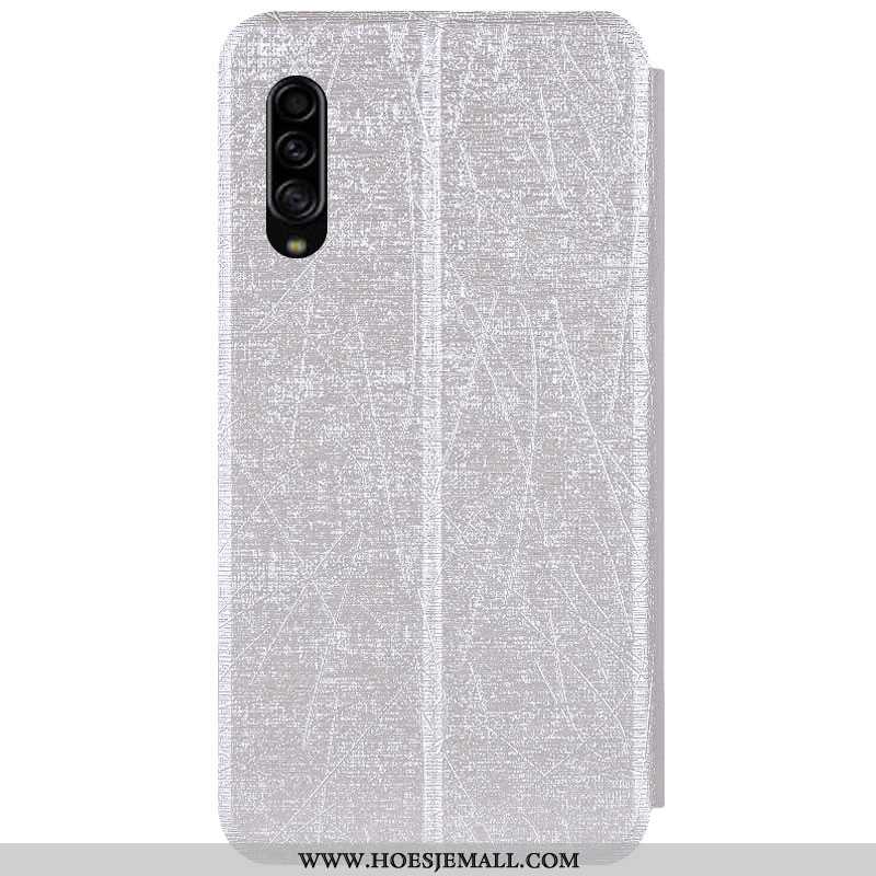 Hoesje Samsung Galaxy A90 5g Leren Zacht Roze Bescherming Ster Mobiele Telefoon