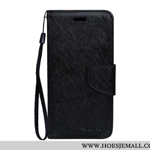 Hoesje Samsung Galaxy Note 10 Lite Bescherming Leren Patroon Mobiele Telefoon Hoes Folio Zwarte