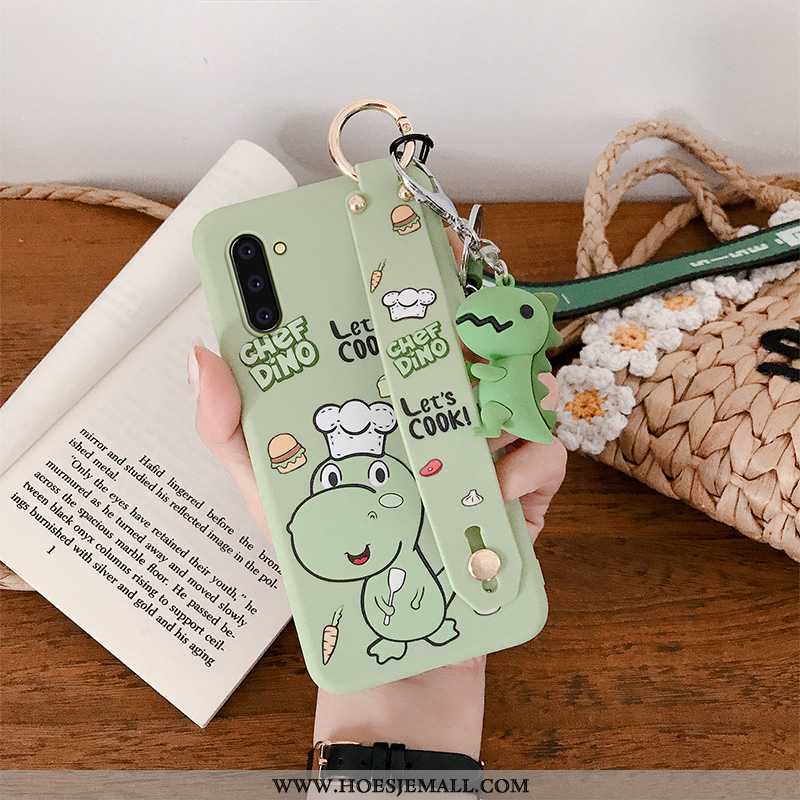 Hoes Samsung Galaxy Note 10 Dun Zacht Anti-fall Bescherming Hoesje Licht Mini Groen