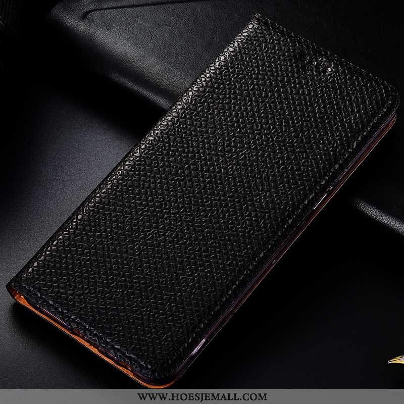 Hoesje Samsung Galaxy Note 10 Leren Patroon Mobiele Telefoon Folio Ster Hoes Bescherming Bruin