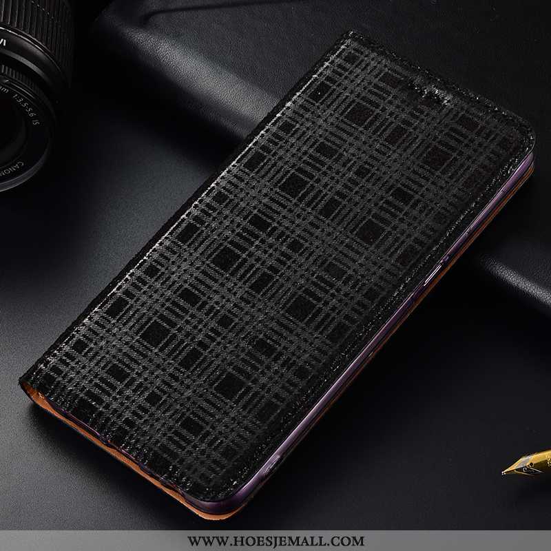 Hoesje Samsung Galaxy Note 10 Bescherming Leren Fluweel Hoes Rood Ster Anti-fall