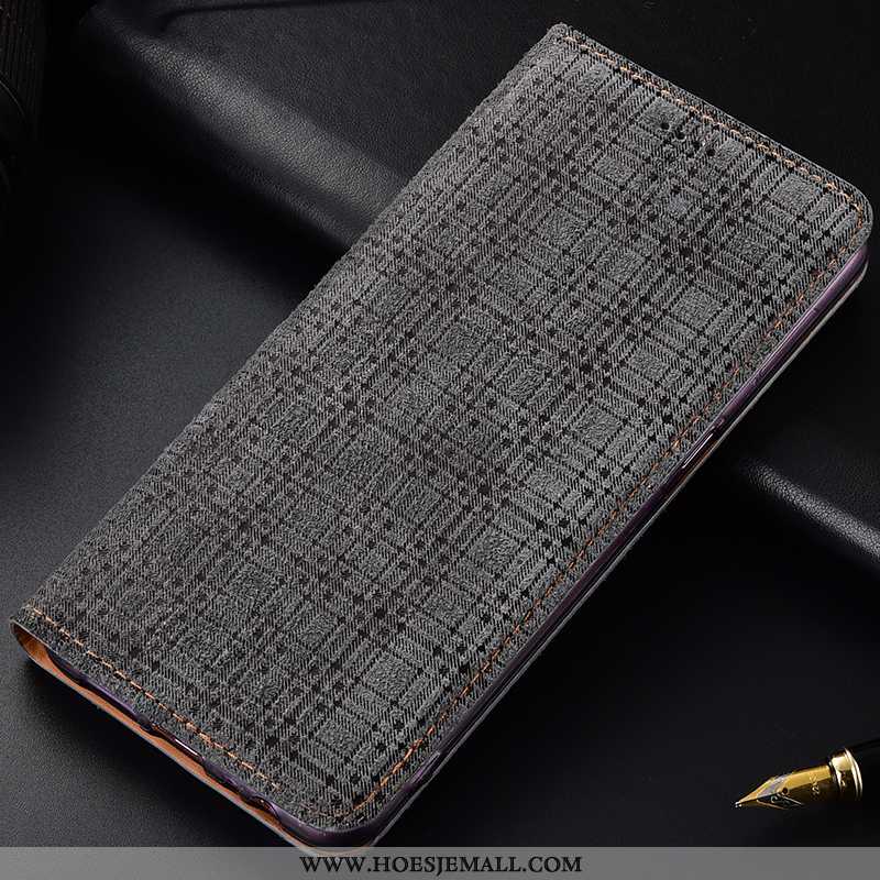 Hoesje Samsung Galaxy Note 10 Bescherming Leren Fluweel Hoes Rood Ster Anti-fall