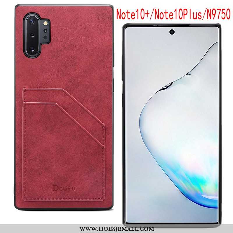 Hoes Samsung Galaxy Note 10+ Bescherming Dun Ster Grijs Hoesje Anti-fall All Inclusive