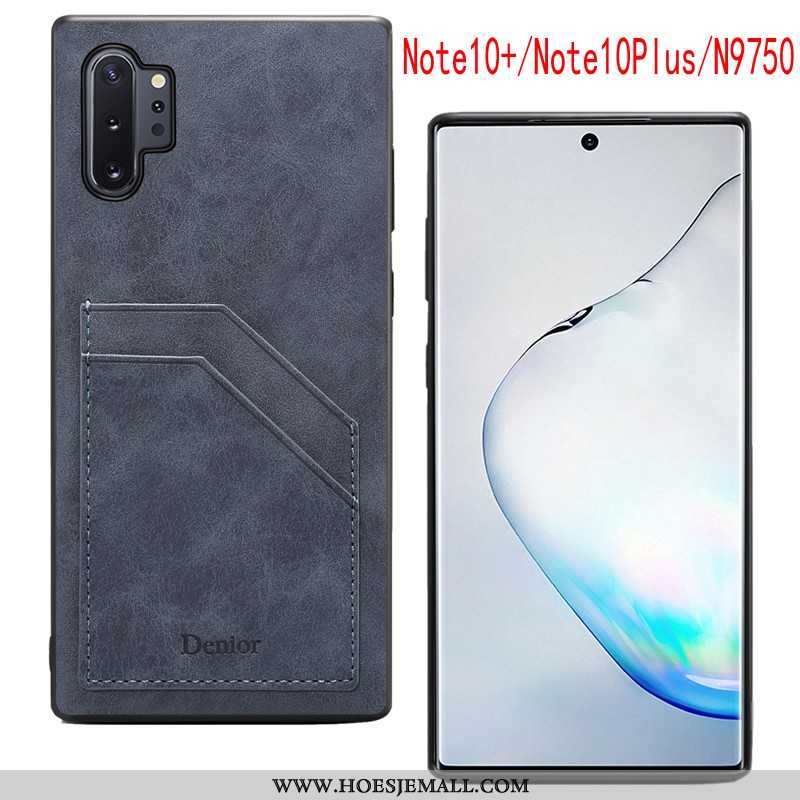 Hoes Samsung Galaxy Note 10+ Bescherming Dun Ster Grijs Hoesje Anti-fall All Inclusive