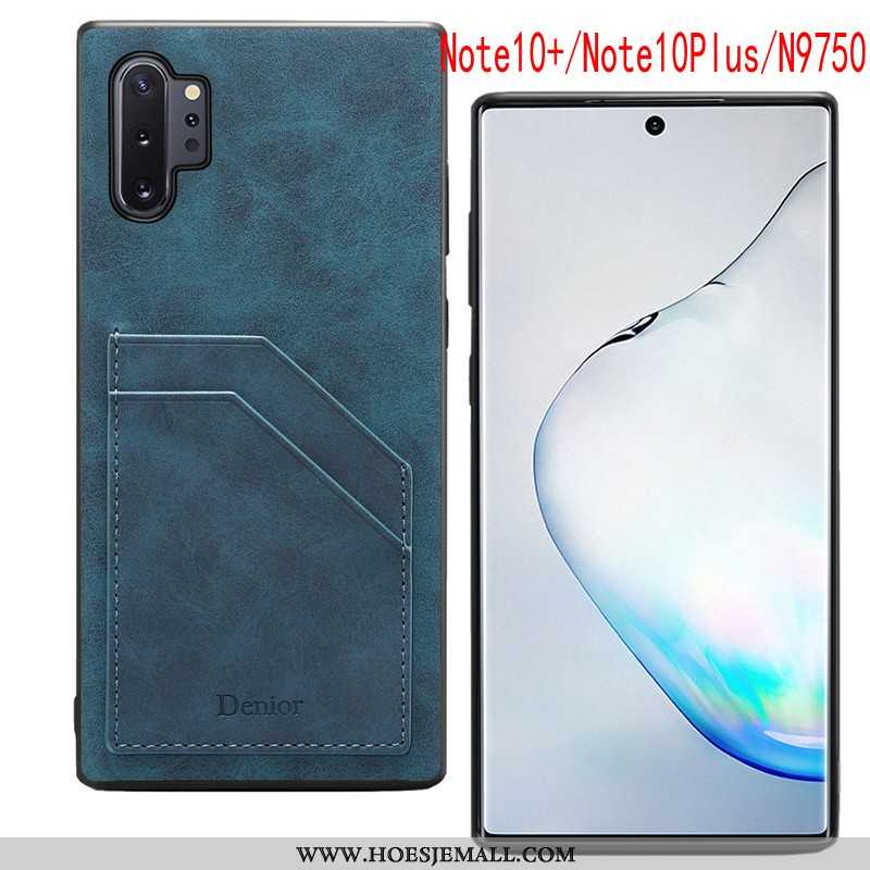 Hoes Samsung Galaxy Note 10+ Bescherming Dun Ster Grijs Hoesje Anti-fall All Inclusive