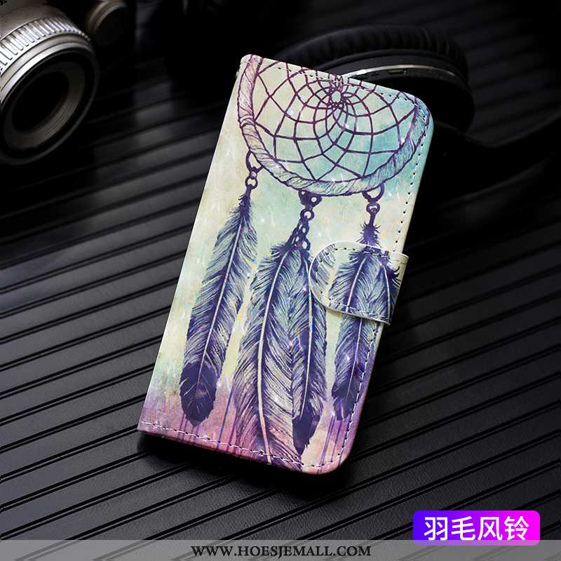 Hoesje Samsung Galaxy Note 10+ Leren Spotprent Wit Bescherming Anti-fall Kaart Mobiele Telefoon Witt