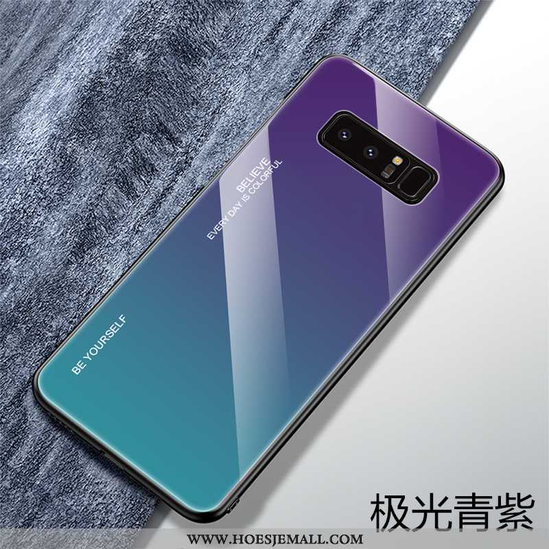 Hoesje Samsung Galaxy Note 8 Persoonlijk Scheppend Zacht Hoes Siliconen Trend Super Purper