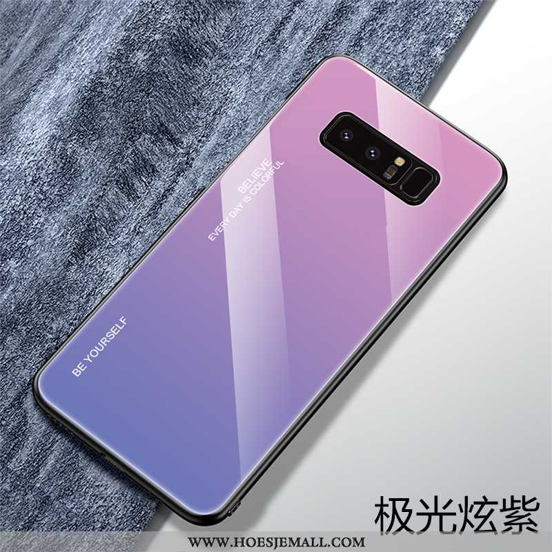 Hoesje Samsung Galaxy Note 8 Persoonlijk Scheppend Zacht Hoes Siliconen Trend Super Purper