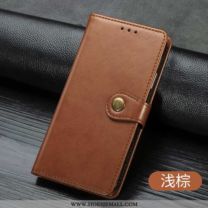 Hoesje Samsung Galaxy Note 8 Leren Portemonnee Anti-fall All Inclusive Bescherming Clamshell Khaki