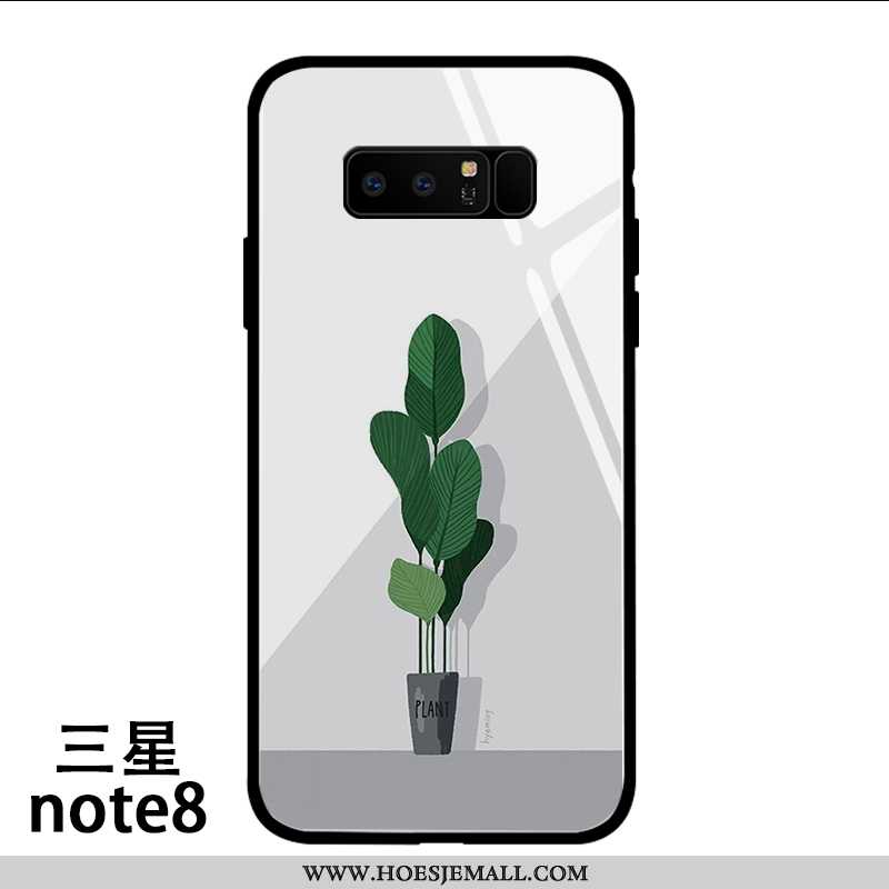 Hoesje Samsung Galaxy Note 8 Glas Persoonlijk Hoes Vers Bescherming Spotprent Mooie Witte