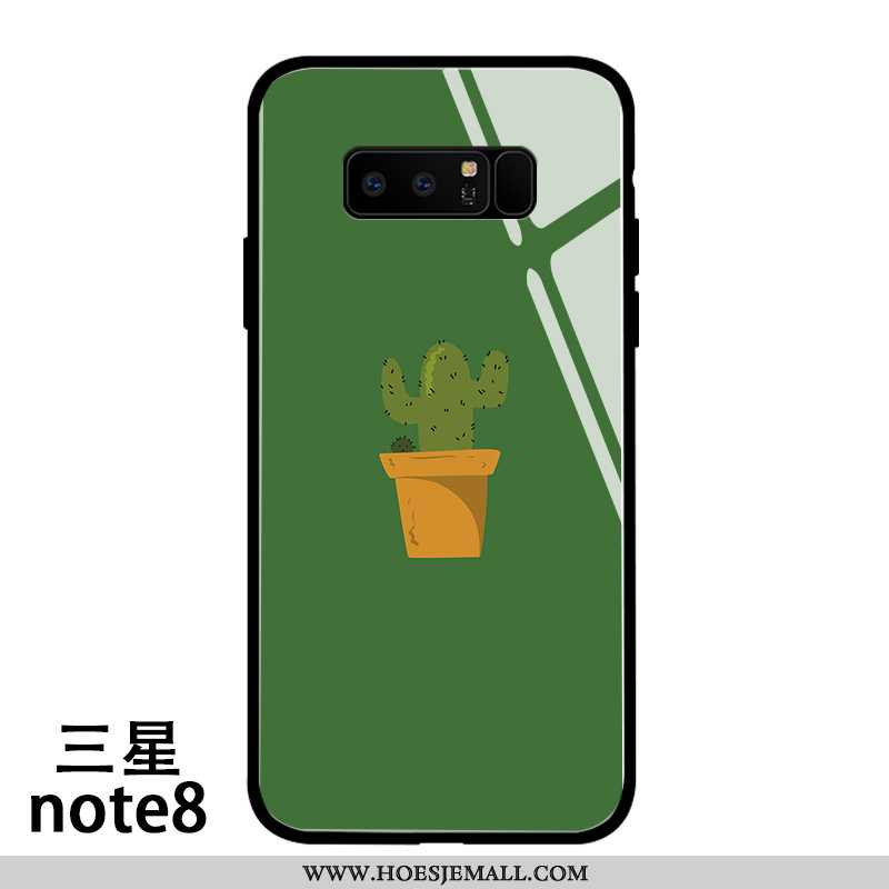 Hoesje Samsung Galaxy Note 8 Glas Persoonlijk Hoes Vers Bescherming Spotprent Mooie Witte