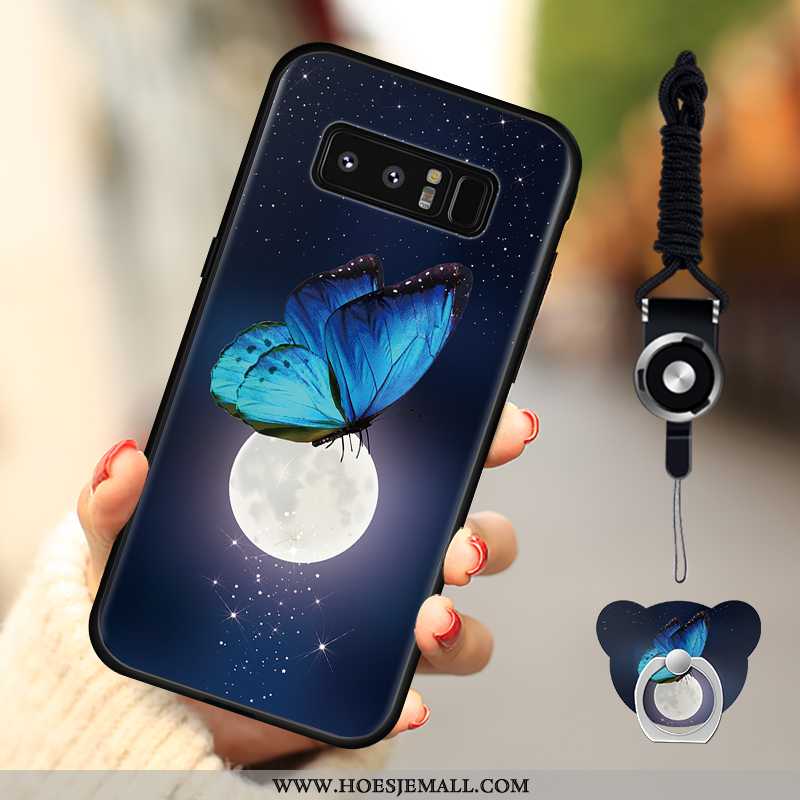 Hoes Samsung Galaxy Note 8 Bescherming Anti-fall Roze Hoesje Mobiele Telefoon Ster