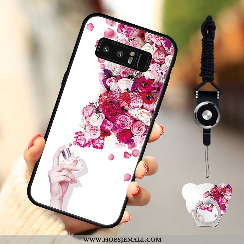 Hoes Samsung Galaxy Note 8 Bescherming Anti-fall Roze Hoesje Mobiele Telefoon Ster