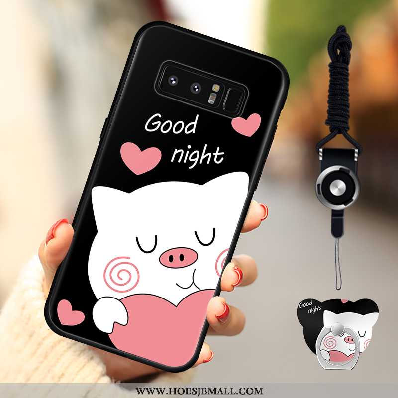 Hoes Samsung Galaxy Note 8 Bescherming Anti-fall Roze Hoesje Mobiele Telefoon Ster