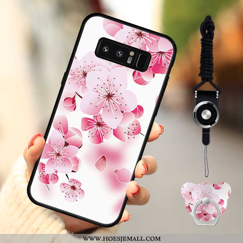 Hoes Samsung Galaxy Note 8 Bescherming Anti-fall Roze Hoesje Mobiele Telefoon Ster