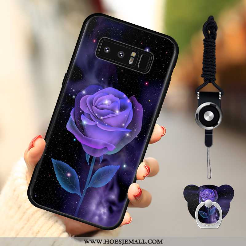 Hoes Samsung Galaxy Note 8 Bescherming Anti-fall Roze Hoesje Mobiele Telefoon Ster