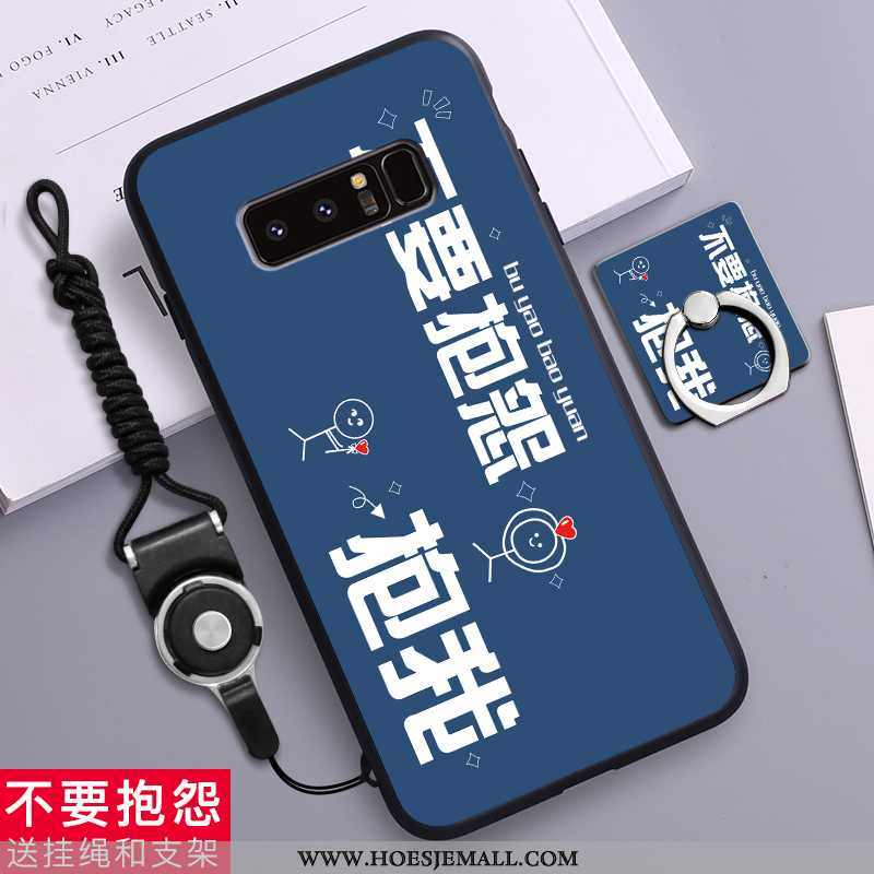 Hoesje Samsung Galaxy Note 8 Scheppend Spotprent Siliconen Trend Anti-fall All Inclusive Zacht Geel