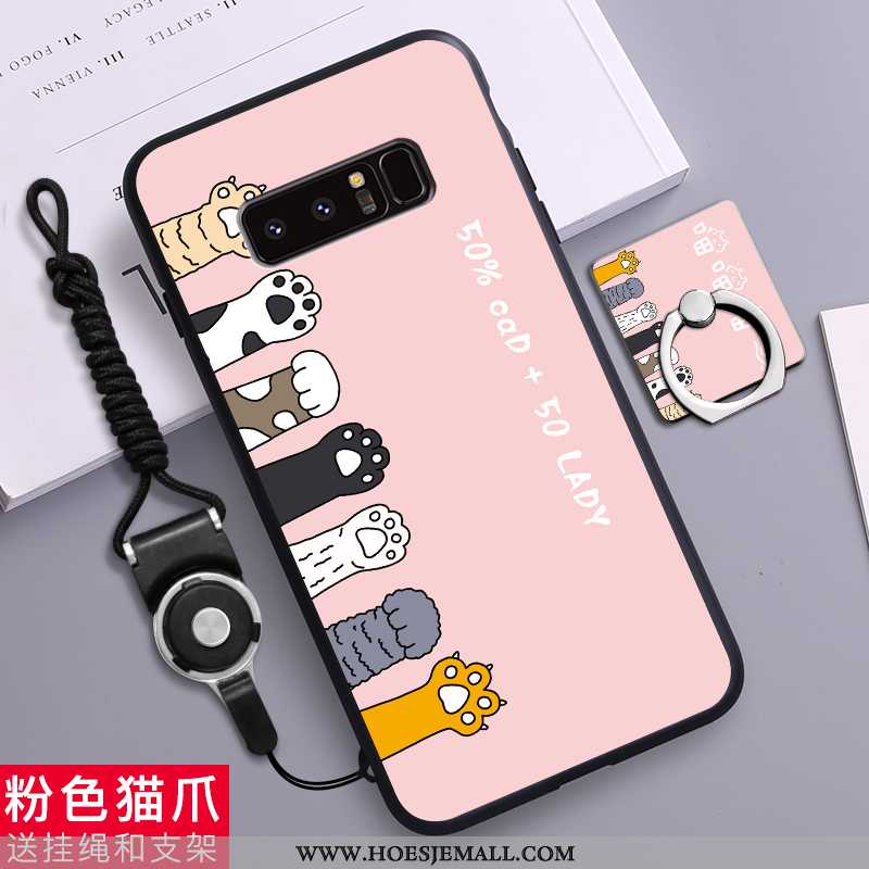 Hoesje Samsung Galaxy Note 8 Scheppend Spotprent Siliconen Trend Anti-fall All Inclusive Zacht Geel