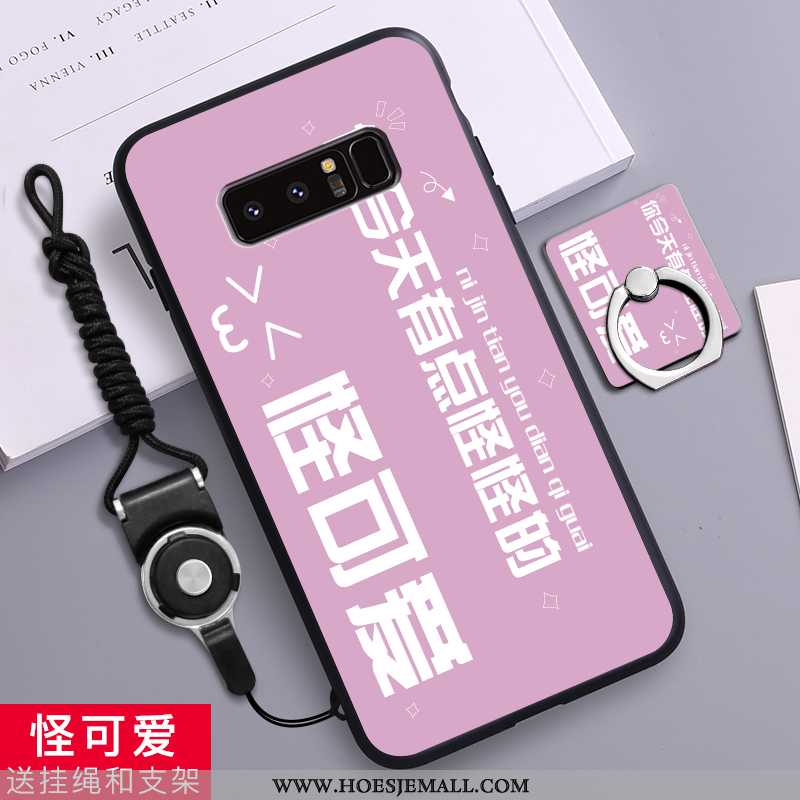 Hoesje Samsung Galaxy Note 8 Scheppend Spotprent Siliconen Trend Anti-fall All Inclusive Zacht Geel