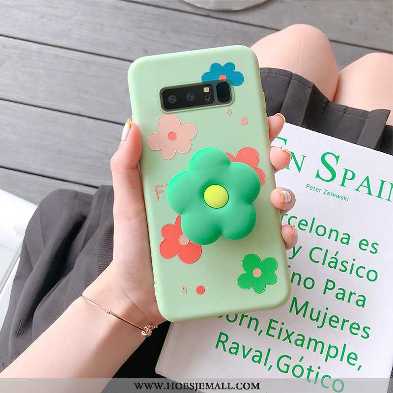 Hoesje Samsung Galaxy Note 8 Spotprent Mooie Mini Hoes Trend Groen Ster