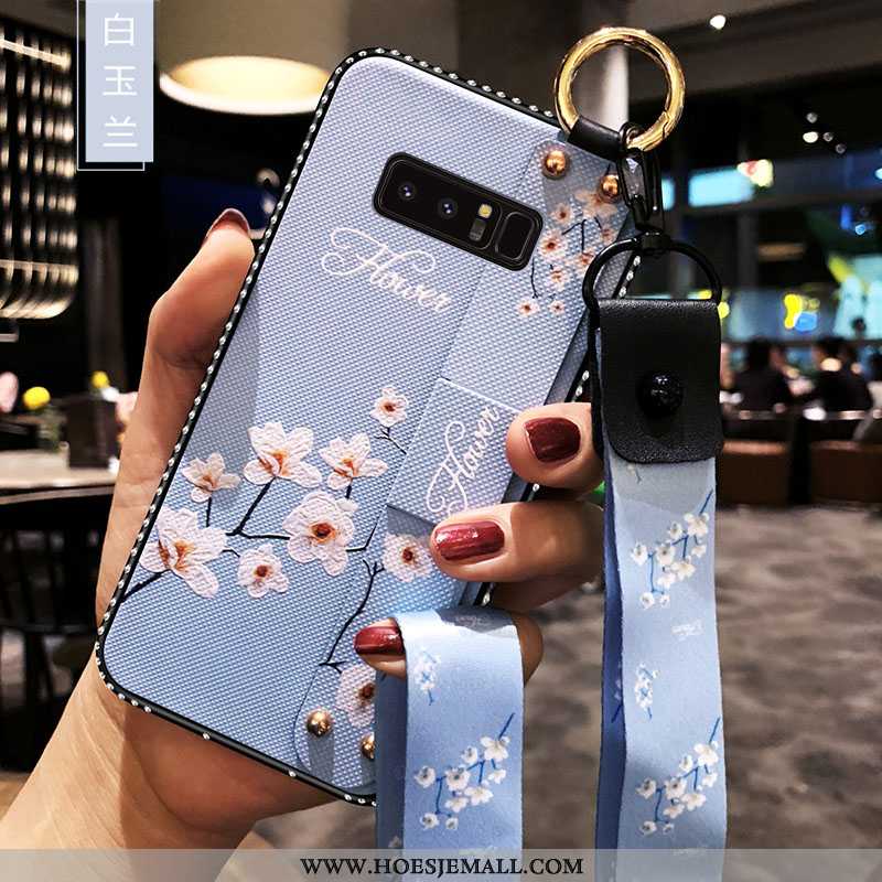 Hoes Samsung Galaxy Note 8 Hanger Trend All Inclusive Anti-fall Mobiele Telefoon Ster Zacht Witte