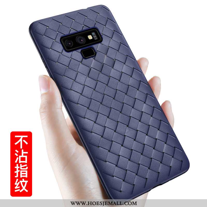 Hoesje Samsung Galaxy Note 9 Trend Super Zacht Donkerblauw Ademend Mobiele Telefoon Donkerblauwe