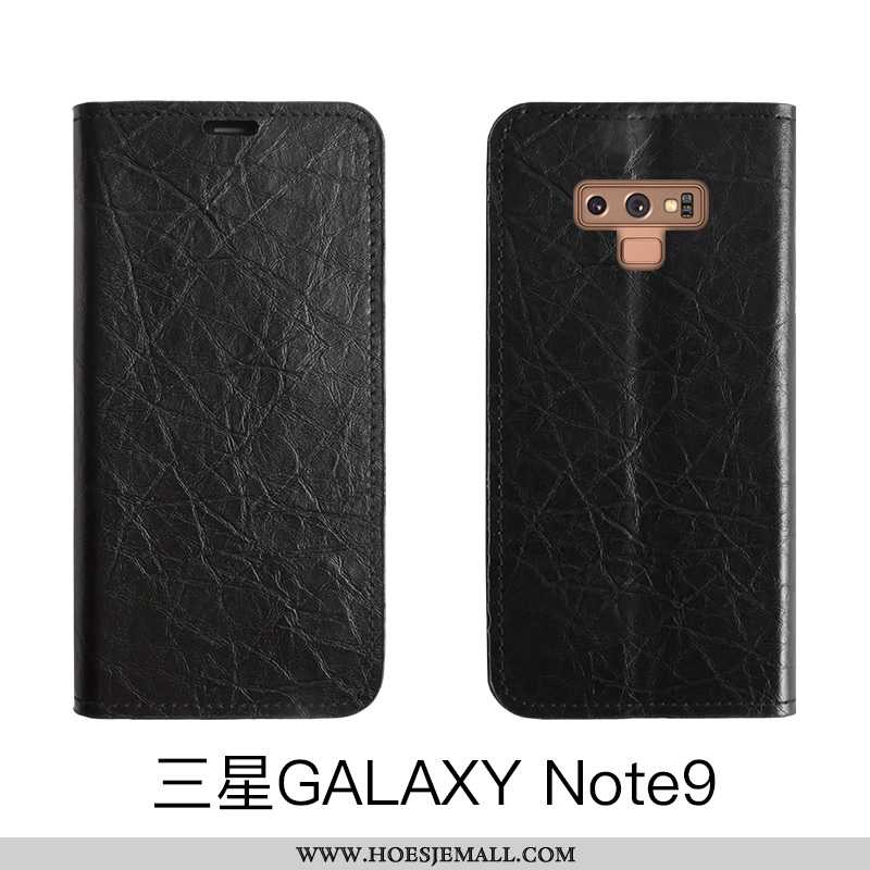 Hoes Samsung Galaxy Note 9 Leren Hoesje Bescherming Kaart Mobiele Telefoon Ster Rood Folio