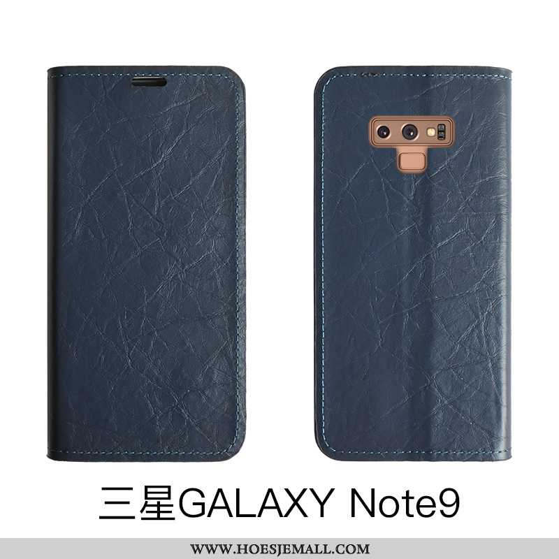 Hoes Samsung Galaxy Note 9 Leren Hoesje Bescherming Kaart Mobiele Telefoon Ster Rood Folio