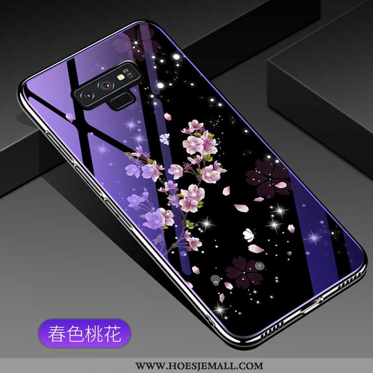 Hoesje Samsung Galaxy Note 9 Mode Glas Ster Mobiele Telefoon Purper Hoes