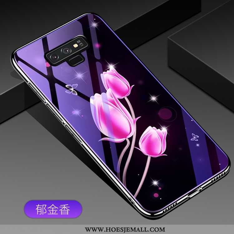 Hoesje Samsung Galaxy Note 9 Mode Glas Ster Mobiele Telefoon Purper Hoes