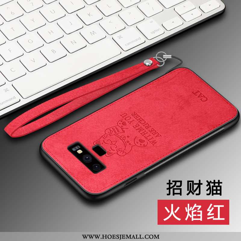 Hoesje Samsung Galaxy Note 9 Bescherming Patroon Mobiele Telefoon Anti-fall Net Red Siliconen Hoes R