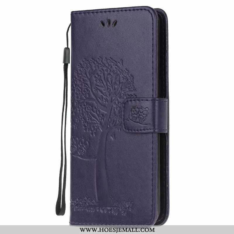 Hoes Samsung Galaxy Note20 Leren Hoesje Zacht Ster Purper Mobiele Telefoon