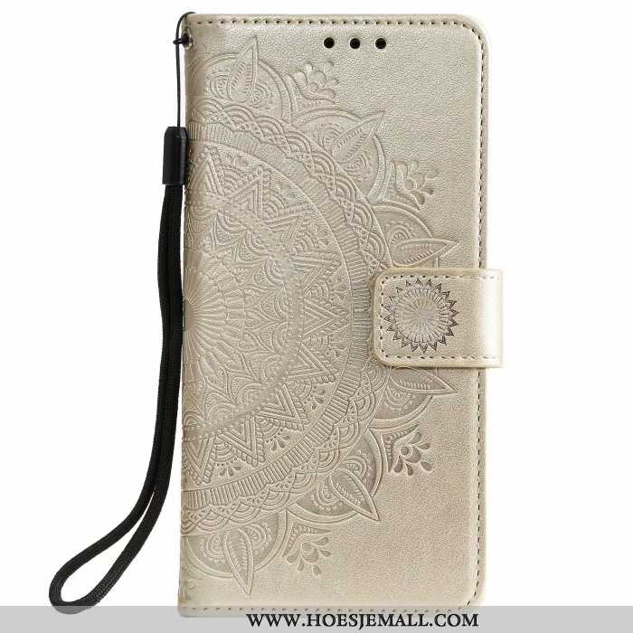 Hoes Samsung Galaxy Note20 Leren Hoesje Bescherming Kaart Folio Groen