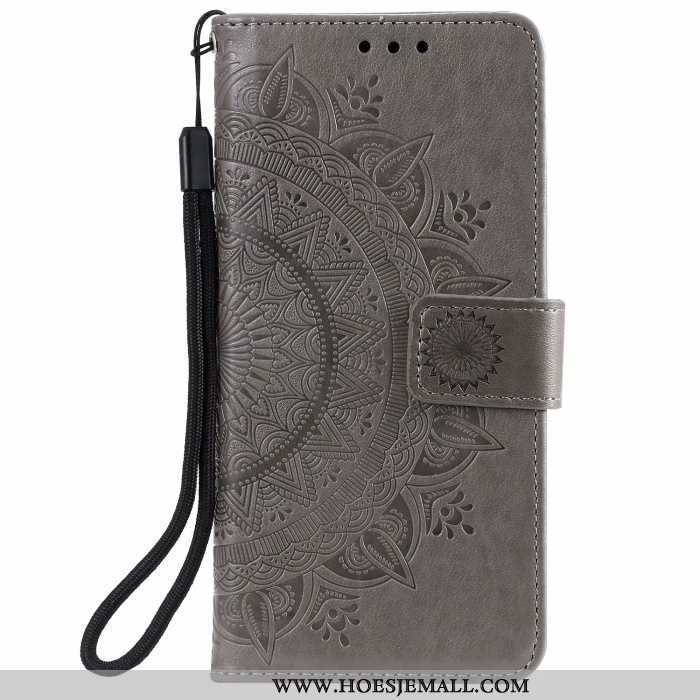 Hoes Samsung Galaxy Note20 Leren Hoesje Bescherming Kaart Folio Groen