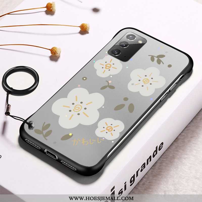 Hoesje Samsung Galaxy Note20 Doorzichtig Pas Patroon Vers Mobiele Telefoon Hard Ster Grijs