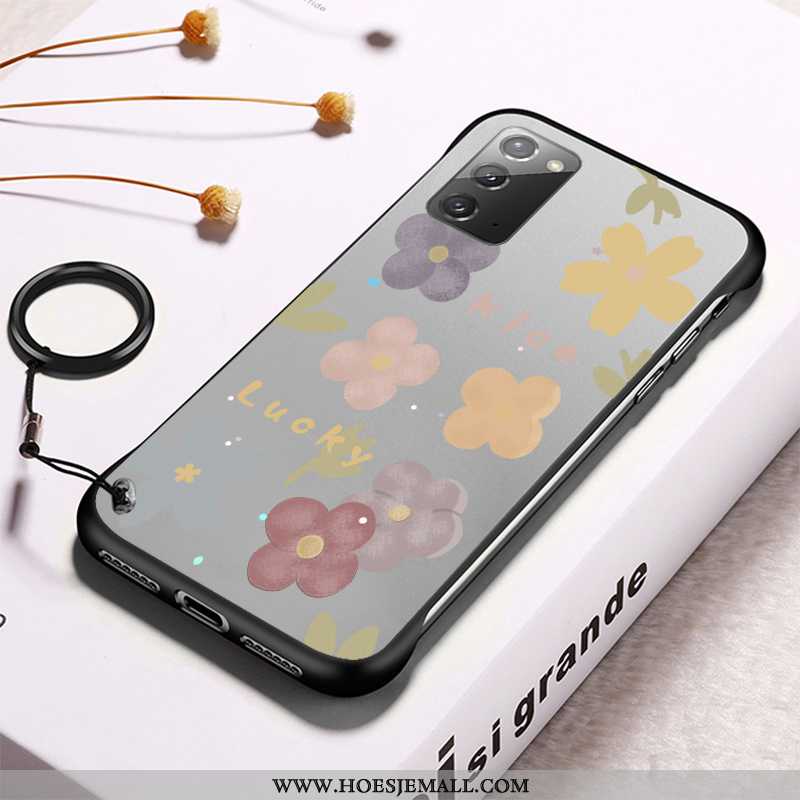 Hoesje Samsung Galaxy Note20 Doorzichtig Pas Patroon Vers Mobiele Telefoon Hard Ster Grijs