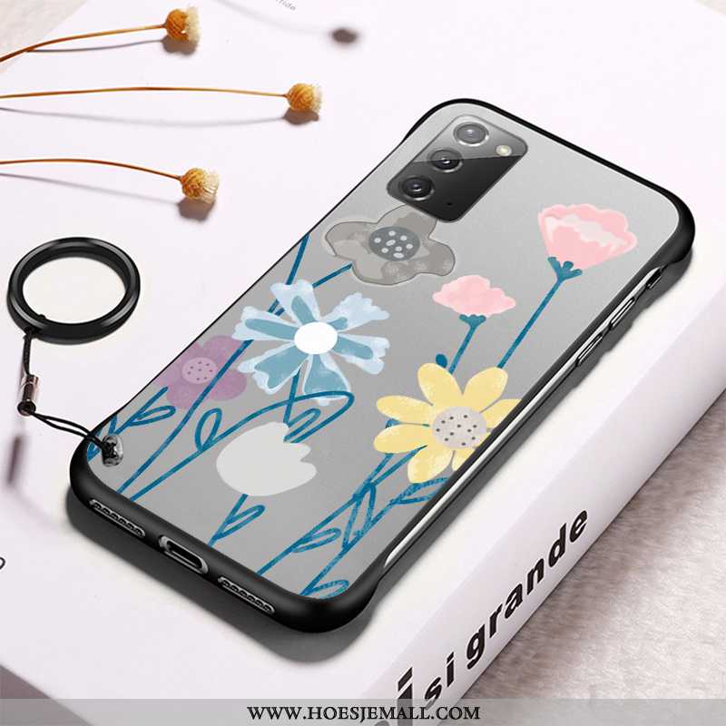 Hoesje Samsung Galaxy Note20 Doorzichtig Pas Patroon Vers Mobiele Telefoon Hard Ster Grijs