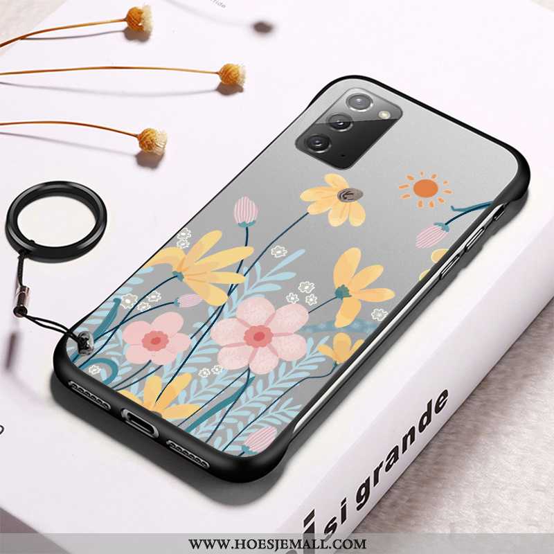 Hoesje Samsung Galaxy Note20 Doorzichtig Pas Patroon Vers Mobiele Telefoon Hard Ster Grijs