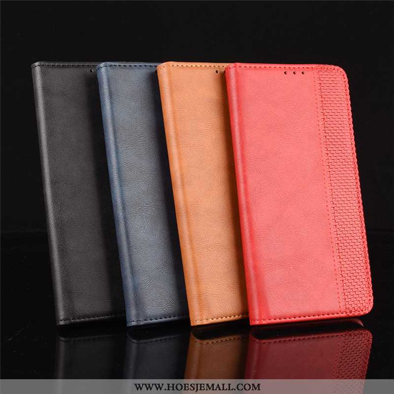 Hoes Samsung Galaxy Note20 Leren Hoesje Portemonnee Mobiele Telefoon Rood Folio Ster