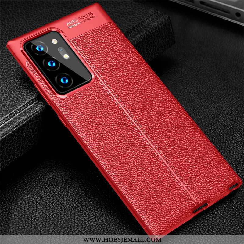 Hoes Samsung Galaxy Note20 Ultra Patroon Bescherming Rood Anti-fall Mobiele Telefoon Ster