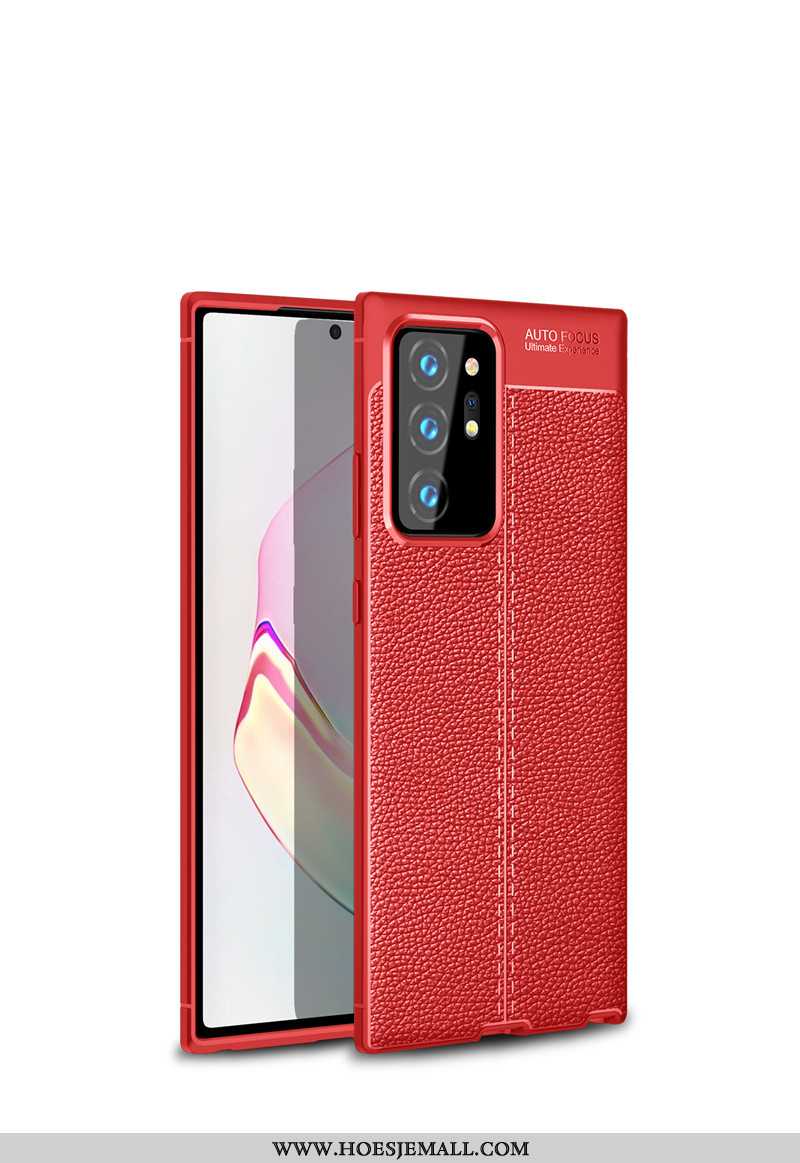 Hoes Samsung Galaxy Note20 Ultra Patroon Bescherming Rood Anti-fall Mobiele Telefoon Ster