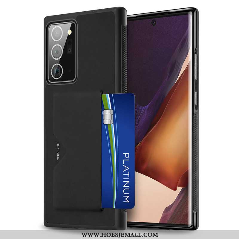 Hoes Samsung Galaxy Note20 Ultra Siliconen All Inclusive Anti-fall Mobiele Telefoon Hoesje Zwart Ach