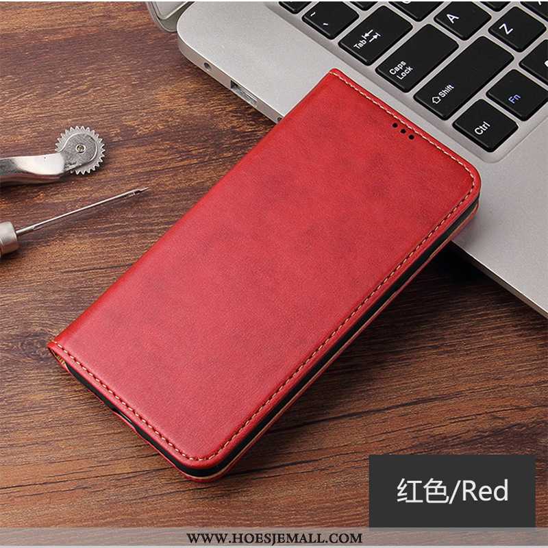 Hoesje Samsung Galaxy Note20 Ultra Leren Ster Folio Rood Mobiele Telefoon