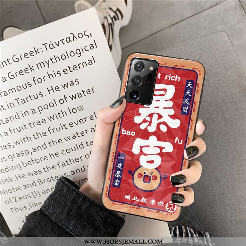 Hoesje Samsung Galaxy Note20 Ultra Bescherming Patroon Mobiele Telefoon Vreugdevol Ster Hoes Rood