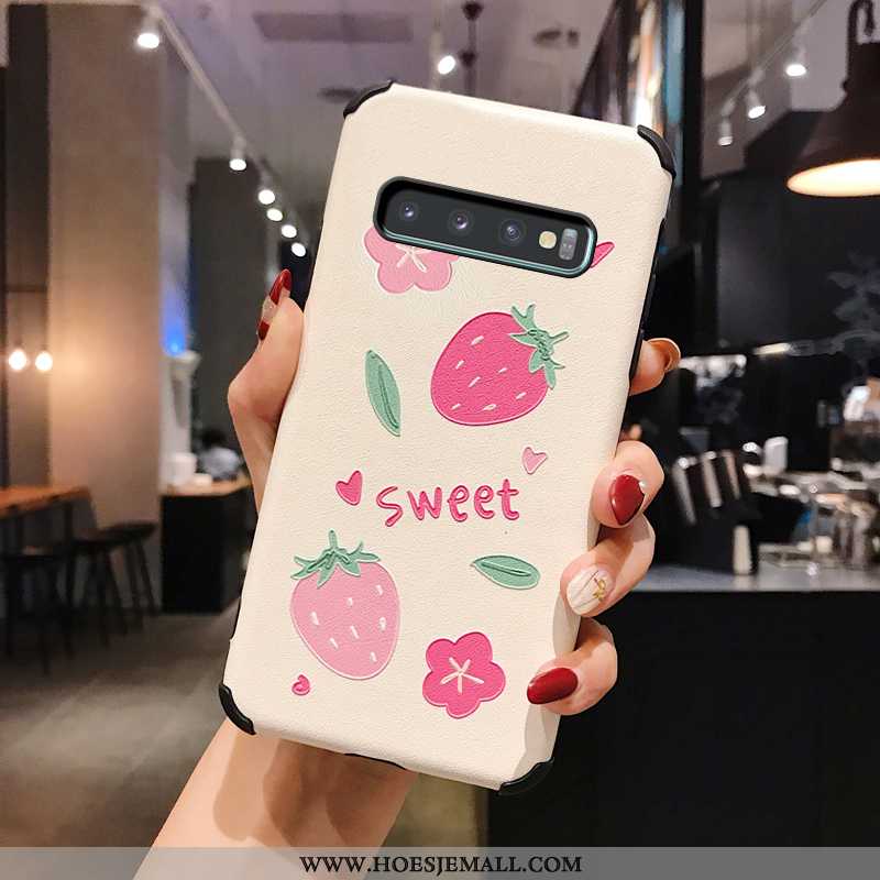 Hoesje Samsung Galaxy S10 Persoonlijk Scheppend Mobiele Telefoon All Inclusive Anti-fall Ster Roze