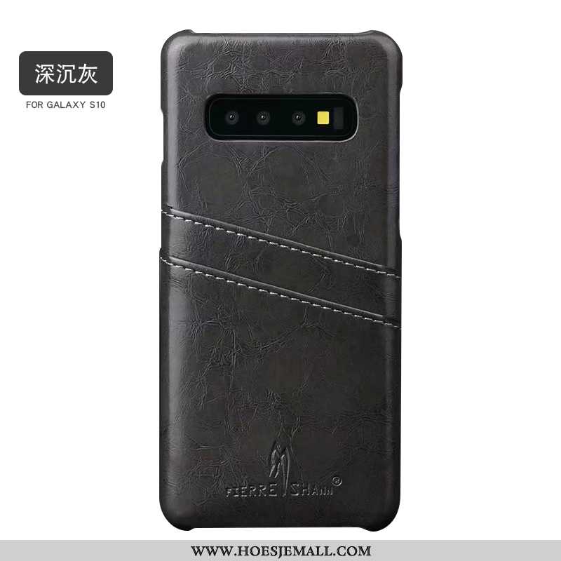 Hoes Samsung Galaxy S10 Persoonlijk Scheppend Bescherming Mobiele Telefoon Antislip Leren Hoesje Win