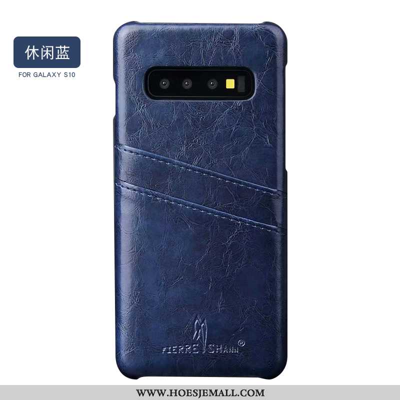 Hoes Samsung Galaxy S10 Persoonlijk Scheppend Bescherming Mobiele Telefoon Antislip Leren Hoesje Win